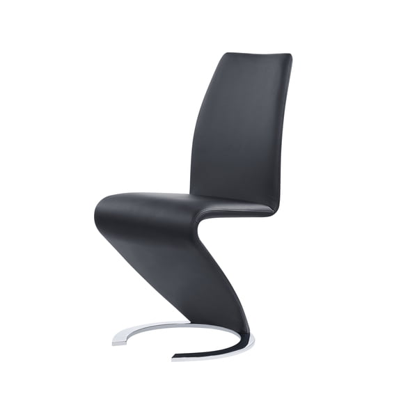 Global Furniture USA Horse Shoe Base Black Dining Chair