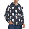 thumbnail image 2 of Fotbe Men's Hoodie with Llamas 1 Pattern - Kangaroo Pocket Pullover Hooded Sweatshirt, Perfect for Daily Wear, Travel, and Home-3X-Large, 2 of 7