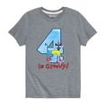 thumbnail image 2 of Pete The Cat - 4th Birthday Boys - Toddler Short Sleeve Graphic T-Shirt, 2 of 6
