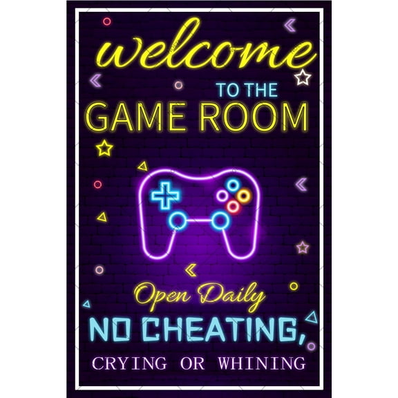 Noete Tin Sign Fun Boys Room Decor for Kids & Teens Primitive Wall Art for Home, Classroom, Office 8x12 Inch Rustic Easter Decor