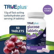 TRUEplus® Glucose Tablets, Grape Flavor - 50ct Bottle