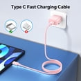 thumbnail image 5 of for iPhone USB C Charger Fast Charging, 3Pack 20W USB C Charger Block with 60W USB C to C Cable 6FT, USB C Charger Cord Compatible with iPhone 15 Plus/Pro Max/Pad Pro/Samsung S23/Android ChargerPink…, 5 of 7