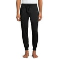 thumbnail image 2 of Hanes Men's Soft Modal Jersey Jogger, ComfortflexFIT, Black, 2 of 6