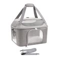 thumbnail image 3 of TISHITA Cat Carrier Breathable Sturdy Foldable Soft Sided for Small Dog Cats Outdoor argent, 3 of 8
