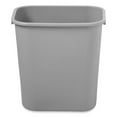thumbnail image 2 of Deskside Plastic Wastebasket Rectangular, 7 gal, Gray, 2 of 3