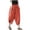 Red, variant on Tanghaowl Women's Pants, Women Casual Summer Balloon Pants Elastic Waistband Loose Fit Trousers Black XXL
