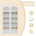 thumbnail image 6 of Harper & Bright Designs Free Standing 5 Tier Bookshelves, Bookcases Set of 2, Farmhouse Two-Tone Storage Cabinet with Adjustable Shelves, Modern Kitchen Pantry Cabinet for Living Room Office, White, 6 of 12