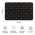 thumbnail image 3 of Black Gold Star Pattern Bathroom Rugs Mat,Non Slip Microfiber Bathroom Rug,Rubber Backing,Soft Bathroom Mats for Bathroom Floor,Tub and Shower,17x27in(43x68cm), 3 of 5