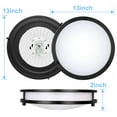 thumbnail image 3 of Tsothea Contemporary Dimmable 13 inch Black Flush Mount Lights, 3 of 7