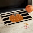 thumbnail image 6 of Sm:)e Fall Thanksgiving Stripe Pumpkin Decorative Doormat 17 x 29 Inch, Low-Profile Yard Floor Switch Mat for Indoor Outdoor, 6 of 8