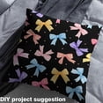 thumbnail image 2 of Manfei Rainbow Bowknot Sewing & Crafting Fabric (10 Yards) for Girls, Colorful Ribbon Home Decor Fabric by the Yard, Cute Bow-Tie DIY Fabric, 2 of 6