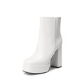 thumbnail image 1 of Botas de Plataforma con Tobillo para Mujer DREAM PAIRS SDAB2305W Blancas, 1 of 7
