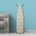 thumbnail image 4 of Mainstays Full‑Size T‑Leg Ironing Board – 53" x 14", Adjustable Height, Steel Frame, Thick Padded Cotton Cover, Non‑Slip Feet, Beige, 4 of 8