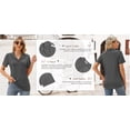 thumbnail image 4 of Rosvigor Womens Tops Short Sleeve Polo Shirts for Women V Neck Blouses Summer Tunics Shirts with Collar, 4 of 7