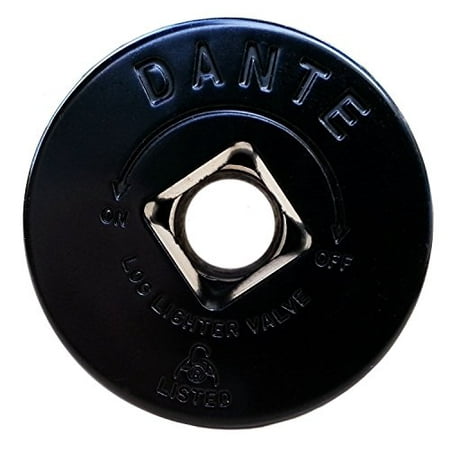 Dante Products FP.GV.FB Flat Black Floor Plate for Dante Globe Valve