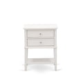thumbnail image 3 of East West Furniture 2-piece Wood Bedroom Set in Dark Khaki Brown/Cream, 3 of 8