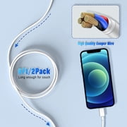 APFEN iPhone Charger Cable [MFi Certified] 2Pack 6FT Compatible Apple Fast Charging Cord (White)