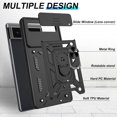 thumbnail image 3 of For Google Pixel 6 Case with Screen Protector,  Shockproof with 360° Kickstand [Military Grade] Protective Case for Google Pixel 6, Black, 3 of 7