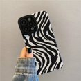thumbnail image 3 of Lovebay Luxury Zebra Stripe Pattern Phone Case For iPhone15 14 13 12 11 Pro Max XR XS Max 7 8 14 Plus Soft Shockproof Back Cover, 3 of 5