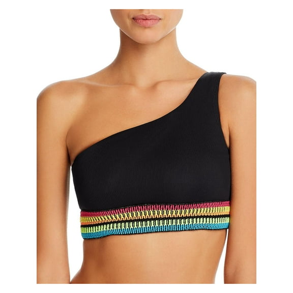 Peixoto Womens Zoni Metallic One Shoulder Bikini Swim Top