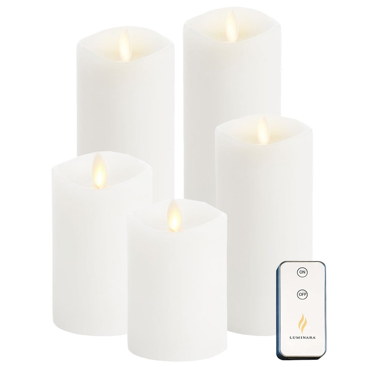 Luminara Tea lights Realistic Bright Flickering Flameless Rechargeable Candles 