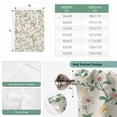 thumbnail image 6 of Spring Flowers Tie Up Curtains for Windows, Balloon Window Shades, Yellow Pink Floral Leaves Vintage Country Plants Kitchen Window Treatments Roll Up Curtain for Basement/Nursery 52"x45", 6 of 8