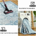 thumbnail image 7 of FULIE 6'x9'Rugs Vintage Floral Rug Retro Large Traditional Floor Carpet,Light Blue/H-15, 7 of 7