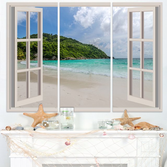 Fenêtre Ouverte pour Calmer le Bord de Mer