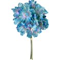 thumbnail image 2 of Blue Artificial Hydrangea Flowers, 11 Inch Dried‑Textured Silk Hydrangea Flowers With Stems 3 Pcs Fake Flower Bouquet Faux Floral Stems Bulk for Table Wedding Home Decor, 2 of 5