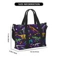 thumbnail image 2 of Travel Duffle Bag cool Dinosaur print Travel Tote Bags Carry on Luggage Waterproof Weekender Bags with Top Handle Adjustable Shoulde Strap for Travel Gym, 2 of 5