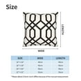 thumbnail image 2 of Trellis Black Throw Pillow Covers 20"X20" Set Of 2 Sofa Rustic Home Decor For Living Room Bedroom Bed Cushion Outdoor, 2 of 5