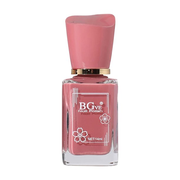 Esmalte de uñas Beauty BGVE Microgel sin cocción Esmalte de uñas perfumado de secado rápido Esmalte de uñas graso de larga duración que no se pela Color nude No se pela 14 ml Clearence