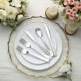 thumbnail image 6 of Efavormart 24 PCS Metallic Silver Hammered Disposable Plastic Cutlery Set for Wedding Party Banquet Events Candy Buffet, 6 of 6