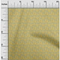 thumbnail image 2 of oneOone Cotton Jersey Yellow Fabric Leaf Sewing Material Print Fabric By The Yard 58 Inch Wide, 2 of 4