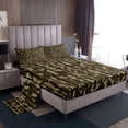 thumbnail image 1 of Erosebridal Abstract Stripes Bed Sheets Set Queen Size,Green Black Bedding Sets Queen Size,Camouflage Camo Bed Sheets Queen,Breathable Geometric Bedroom Decorative,4 Pieces, 1 of 7