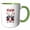 Green/White, variant on 3drose, Auld Lang Canine West Highland Terrier Ceilidh Celebration, 11oz Mug