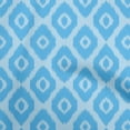 thumbnail image 1 of oneOone Polyester Spandex Light Blue Fabric Asian Ikat Craft Projects Decor Fabric Printed By The Yard 56 Inch Wide, 1 of 4