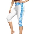 thumbnail image 3 of Xucatan Women's Printed Swim Tights with Elastic Waistband and Full Coverage, Athletic Swimwear Bottoms for Swimming Honeymoon Cruise Gift, 3 of 5