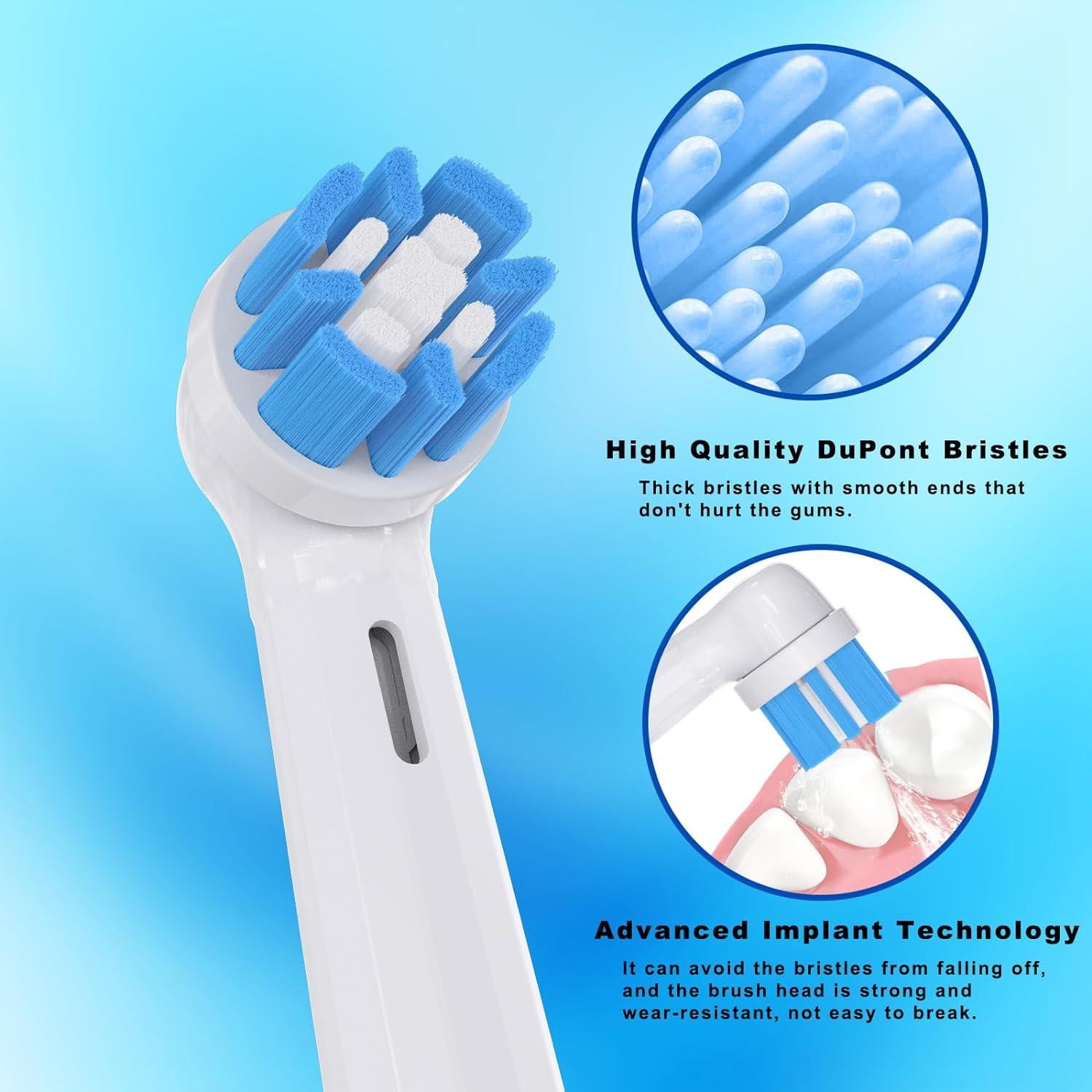 12PC Electric Toothbrush Heads Replacement for Oral-B iO Series , for Oral B iO 10 9 8 7 6 5 4 3 Series, Soft Bristles, Black