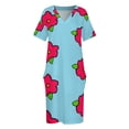 thumbnail image 3 of Vestido largo floral Muumuu para mujer, elegantes vestidos talla king, nuevos vestidos para mujer, 3 of 6