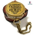 thumbnail image 3 of NauticalMart Brass Compass Thoreau's Quote Go Confidently in The Direction of Your Dreams Vintage Gifts, 3 of 6