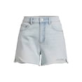 thumbnail image 3 of No Boundaries Juniors' High Rise Denim Shorts, 3 of 5