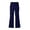 Navy, variant on Kids Uniform Pants Elastic Waist Front Zipper Flare Pants Khaki School Pants for Girls School Clothes Size 5-16 Years
