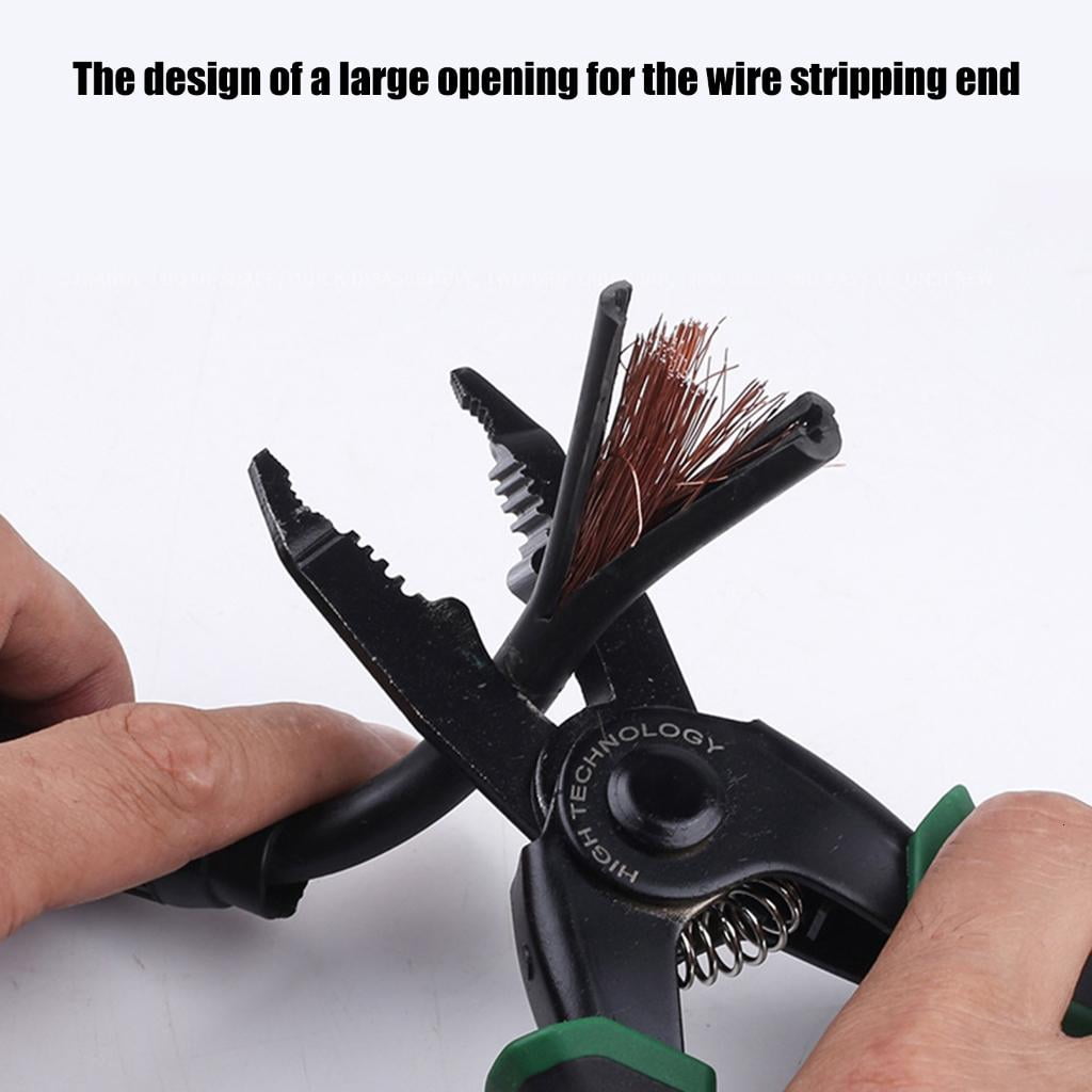 CEORPER Professional Interchangeable Head Wire Stripper Built In Voltage Detection Function