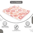 thumbnail image 4 of 100% Pure Cotton Double Bedsheet For Queen With 2 Pillow Covers - 87 X 100 Inches, Orange & White | Soft & Durable For Everyday Use & Bedroom - All Season Comfort, 4 of 4