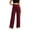 Wine, variant on Admvng Womens Pants Solid Casual Elastic Waist Yoga Workout Leggings