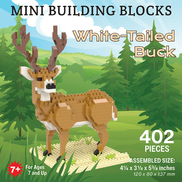 White Tail Buck Mini Building Blocks