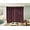 Burgundy, variant on Nada Sage Green Complete Set Window Curtain Floral Faux Silk Panels Attached Valance and Backing Sheer Rod Pocket 120" W X 84" L