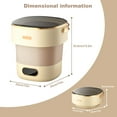 thumbnail image 7 of Yeshouse Portable Washing Machine, Mini 13L Foldable Washer with 3 Cleaning Modes, Collapsible Small Compact Clothes Laundry, Foldable Mini Washer for Apartment, Camping, 7 of 7