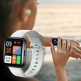 thumbnail image 1 of LSLJS Smart Montre de Sport Intelligente Appel Bluetooth Multifonctionnelle Écran Grand HD 2.0 Pouces Étanche Watch 60 Jours Longue Autonomie Assistant d'Intelligence Vocale, Smart Watch, 1 of 8